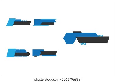 Lower Thirds Footer Design Vector