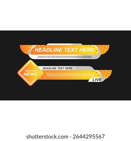 Lower Thirds Pack Modern Vector