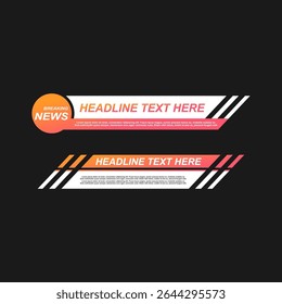 Lower Thirds Pack Modern Vector
