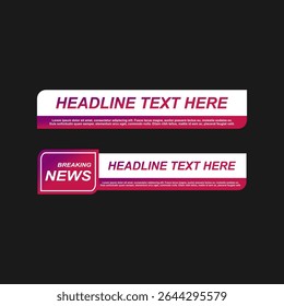 Lower Thirds Pack Modern Vector
