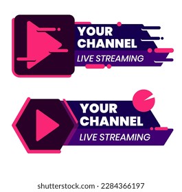 Lower thirds vector template design