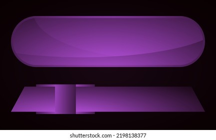 lower thirds with violet color design art