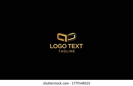 Lowercase AD letter icon logo design template	