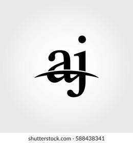 Lowercase aj black logo