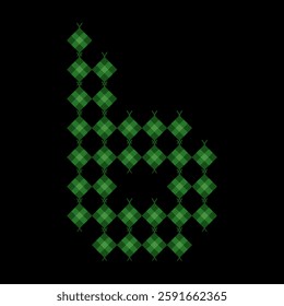 Lowercase alphabet 'b' ketupat. Ketupat is a typical Eid food made from rice wrapped in a woven coconut leaves. Ketupat comes from the island of Java and has been around since the 15th century.
