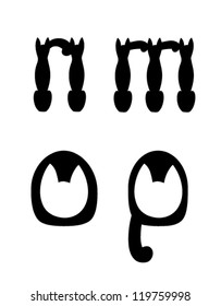 Lowercase cats letters