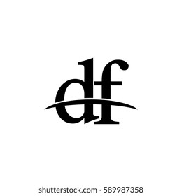 Lowercase df black logo