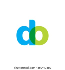 lowercase do logo, blue green overlap transparent logo