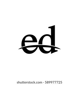 Lowercase ed black logo