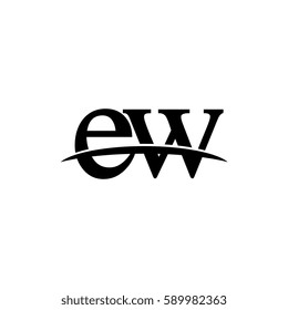 Lowercase ew black logo