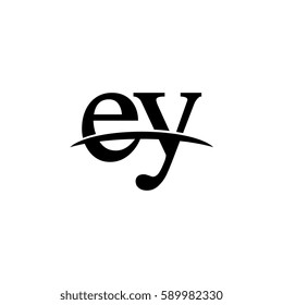 Lowercase ey black logo