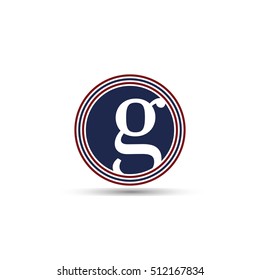 lowercase g layered circles logo vector Editable For Your Design