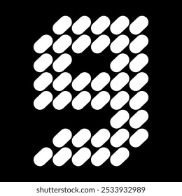 The lowercase "g" letter design is made of dots (like stones). This letter design also looks minimalist, aesthetic, professional, sporty, unique, and of course very cool.