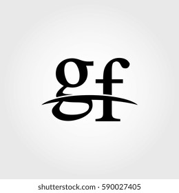 Lowercase gf black logo
