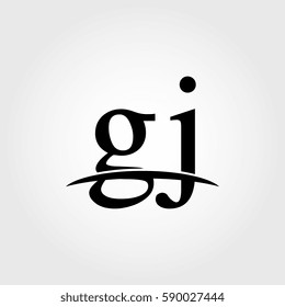Lowercase gj black logo