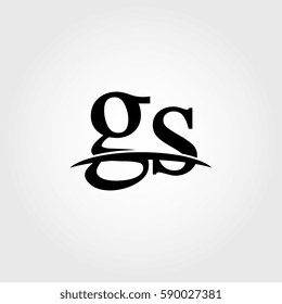 Lowercase gs black logo