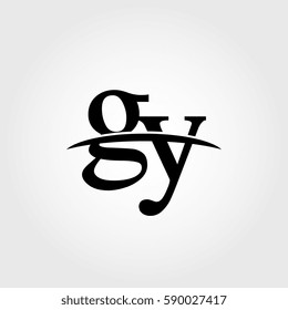 Lowercase gy black logo