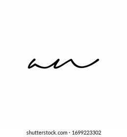 an lowercase handwriting symbol letter