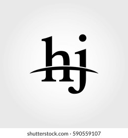 Lowercase hj black logo