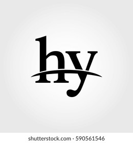 Lowercase hy black logo