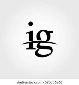 Lowercase ig black logo