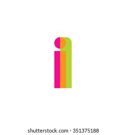 lowercase il logo, pink green overlap transparent logo, modern lifestyle logo