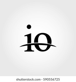 Lowercase io black logo