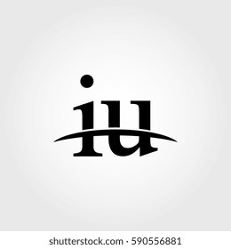 Lowercase iu black logo