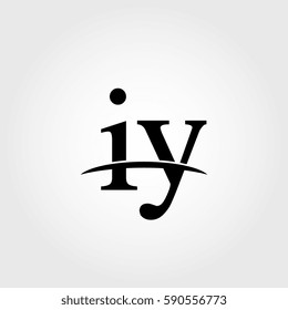 Lowercase iy black logo