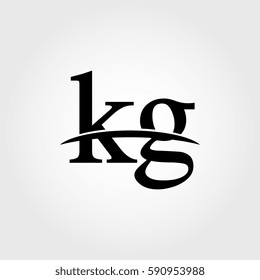 Lowercase kg black logo
