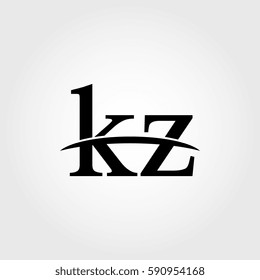 Lowercase kz black logo