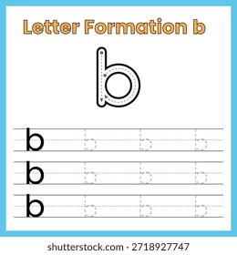 Letra B minúscula – Hoja de trabajo de formación interna