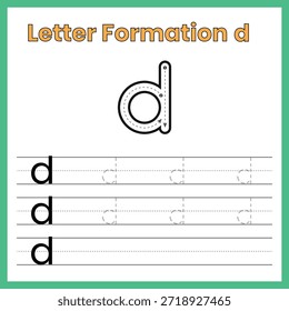 Letra minúscula d – Hoja de trabajo de formación interna