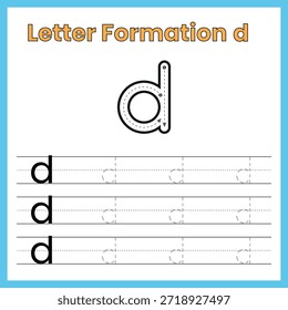 Letra minúscula d – Hoja de trabajo de formación interna
