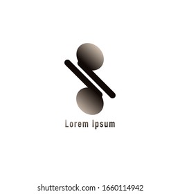 Plantilla de diseño de logotipo de alfabeto dp minúscula aislada en fondo blanco. Icono negro TWS Earphone ilustrado. Logotipo de imágenes monográficas, concepto de logotipo simple