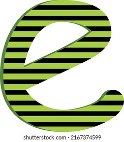 Lowercase Letter E Symbol Design