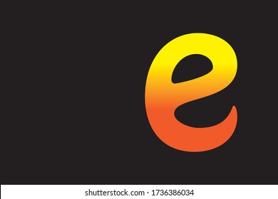 Lowercase letter e vector image