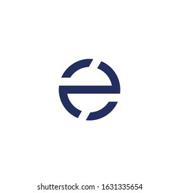 Lowercase letter ez logo design template