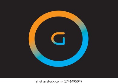 Lowercase letter g vector image