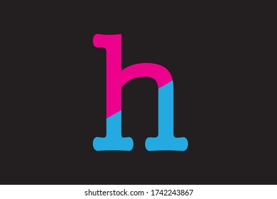 Letra minúscula h imagen vectorial