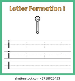 Letra minúscula i – Hoja de trabajo de formación interna