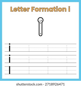Letra minúscula i – Hoja de trabajo de formación interna