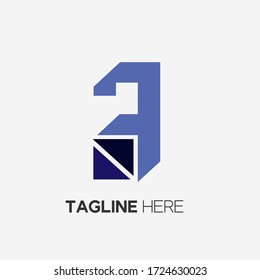 
letra minúscula un elemento logo con efecto 3d simple