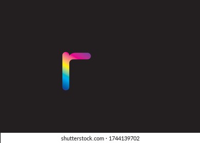 Lowercase letter r vector image