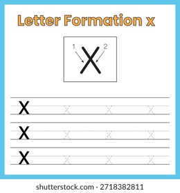 Letra Minúscula X - Planilha de Formação Externa