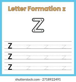 Letra minúscula z – Hoja de trabajo de formación interna