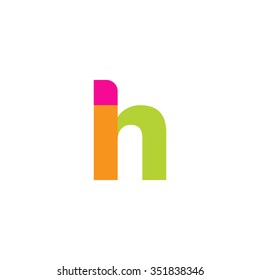 lowercase ln logo, pink green overlap transparent logo, modern lifestyle logo