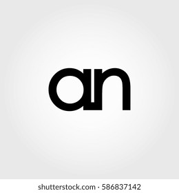 an lowercase logo black interrelated
