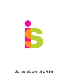 lowercase is logo, pink green overlap transparent logo, modern lifestyle logo