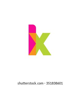 lowercase lx logo, pink green overlap transparent logo, modern lifestyle logo